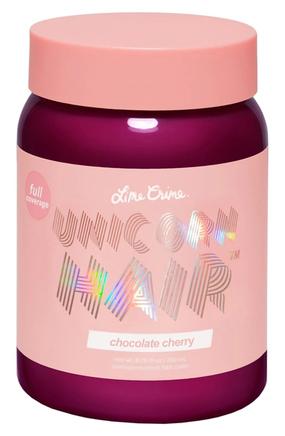 Shop Lime Crime Unicorn Hair Full Coverage Semi-permanent Hair Color In Chocolate Cherry