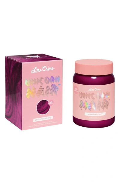 Shop Lime Crime Unicorn Hair Full Coverage Semi-permanent Hair Color In Chocolate Cherry