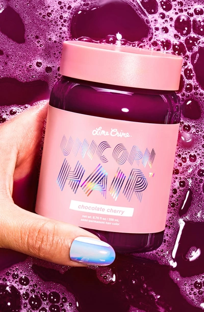 Shop Lime Crime Unicorn Hair Full Coverage Semi-permanent Hair Color In Chocolate Cherry