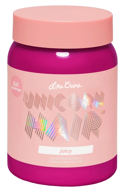 Shop Lime Crime Unicorn Hair Full Coverage Semi-permanent Hair Color In Juicy