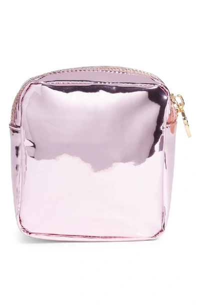 Shop Stoney Clover Lane Patent Mini Pouch In Pink