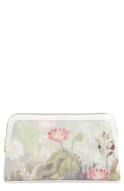 Shop Ted Baker Relliee Floral Cosmetics Case In White