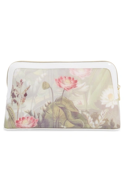 Shop Ted Baker Relliee Floral Cosmetics Case In White