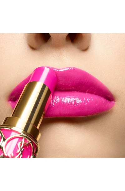 Shop Saint Laurent Rouge Volupté Shine Oil-in-stick Lipstick In 50 Fuschia Stilettos