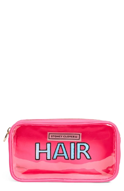 Shop Stoney Clover Lane Hair Classic Small Cosmetics Bag In Neon Pink