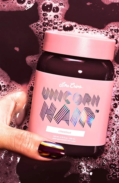 Shop Lime Crime Unicorn Hair Full Coverage Semi-permanent Hair Color In Chestnut