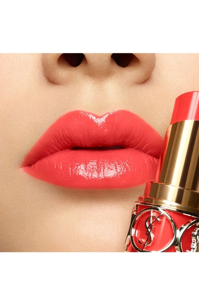 Shop Saint Laurent Rouge Volupte Shine Oil-in-stick Lipstick - 46 Orange Perfecto