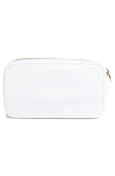 Shop Stoney Clover Lane Skin Classic Small Cosmetics Bag In White