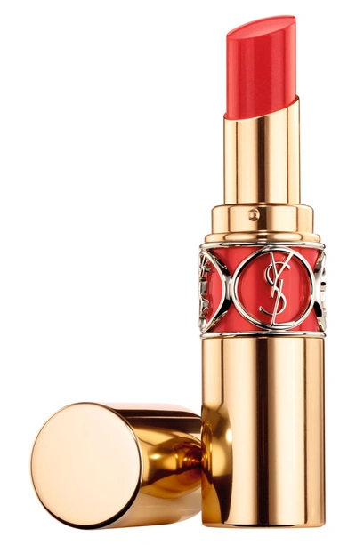 Shop Saint Laurent Rouge Volupte Shine Oil-in-stick Lipstick - 12 Corail Incandescent