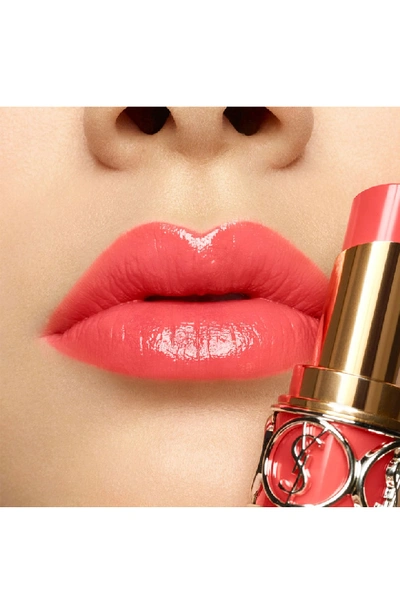 Shop Saint Laurent Rouge Volupté Shine Oil-in-stick Lipstick In 14 Corail In Touch