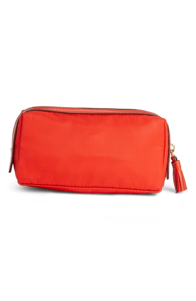 Shop Anya Hindmarch Girlie Stuff Cosmetics Case In Flame Red