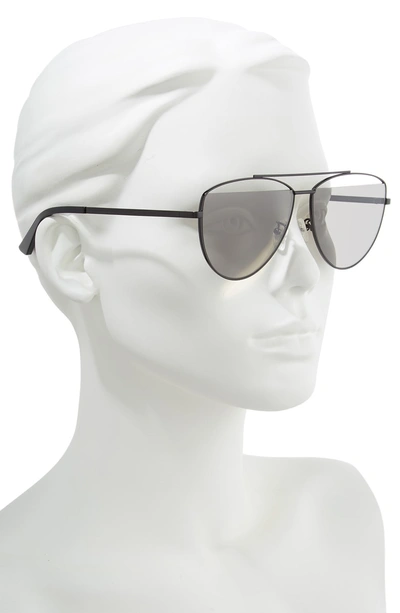 Shop Mcq By Alexander Mcqueen 61mm Aviator Sunglasses In Black/ Grey