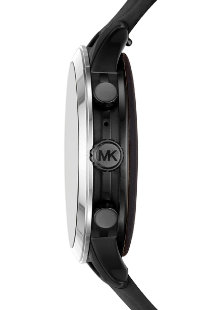 Shop Michael Kors Access Runway Smart Watch, 41mm In Black