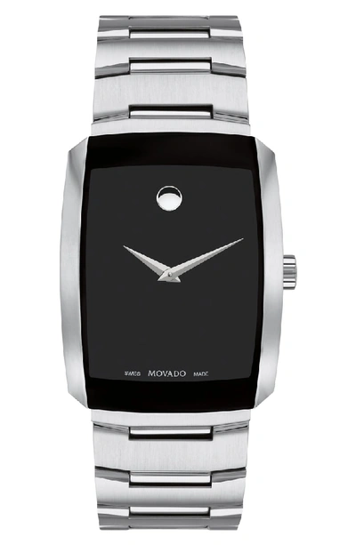 Shop Movado Eliro Bracelet Watch, 40mm In Silver/ Black/ Silver