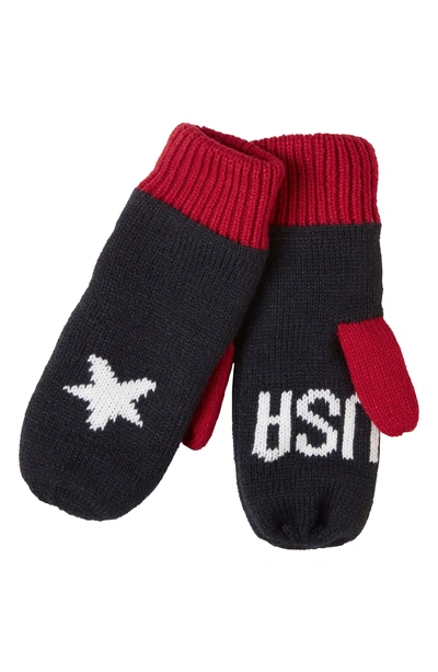 Shop Helly Hansen Going For Gold Knit Cap & Mittens Gift Set In Usa Olympian Blue