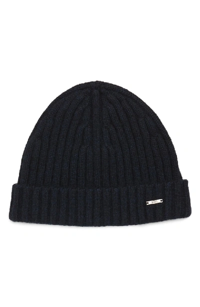 Shop Hugo Boss T-eraffaelo Cashmere Beanie - Blue