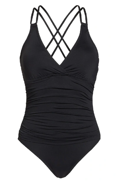 Shop La Blanca Island One-piece Underwire Swimsuit In Black