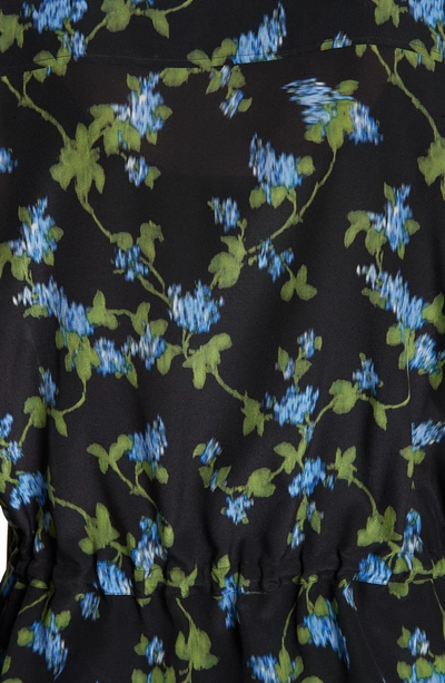 Shop Altuzarra Floral Print Silk Jacket In 001 Black