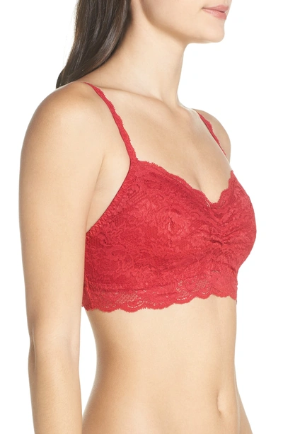 Shop Cosabella 'never Say Never Sweetie' Bralette In Mystic Red