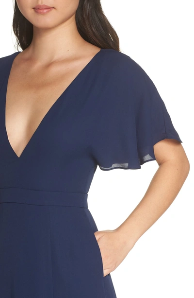 Shop Fame And Partners A-line Gown In Navy