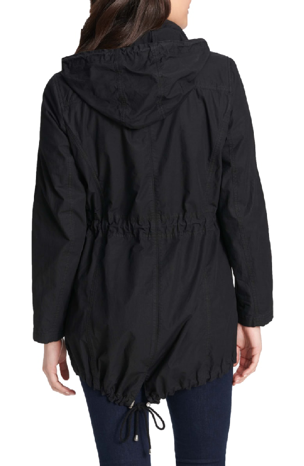 parachute hooded cotton utility jacket