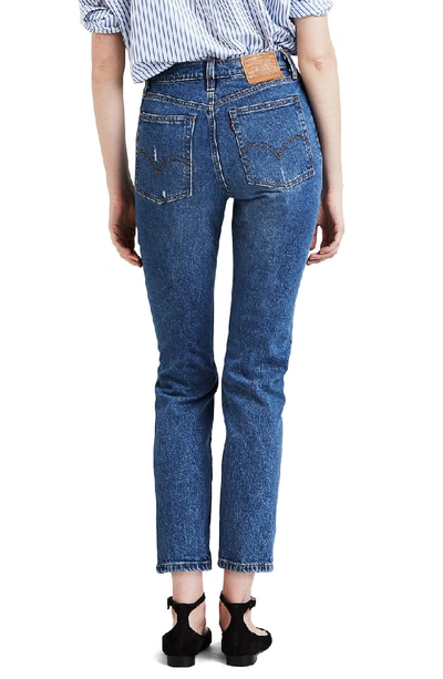 Shop Levi's Wedgie Icon Fit Ripped High Waist Ankle Jeans In Higher Love
