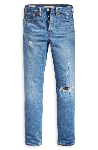 Shop Levi's Wedgie Icon Fit Ripped High Waist Ankle Jeans In Higher Love