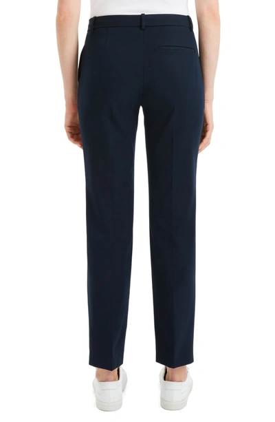 Shop Theory Tailored Straight Leg Trousers In Deep Royal