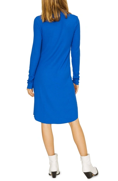 Shop Sanctuary Essentials Rib Shift Dress In Electric Blue