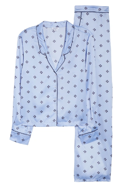 Shop Splendid Satin Pajamas In Geo Foulard