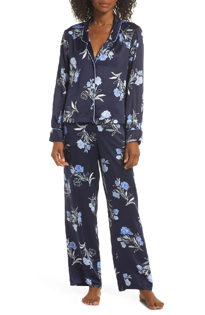 Shop Splendid Satin Pajamas In Evening Floral