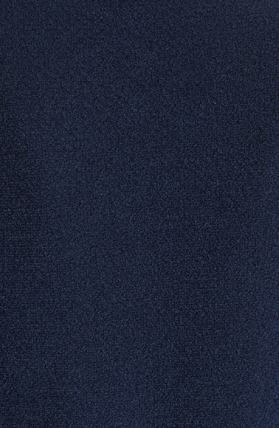 Shop St John Ana Boucle Knit Jacket In Deep Blue