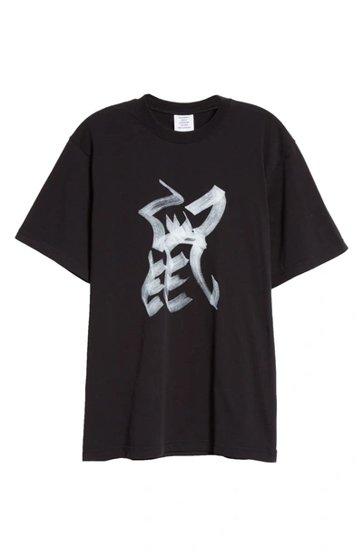 Shop Vetements Chinese Zodiac Tee In Black/ Rat