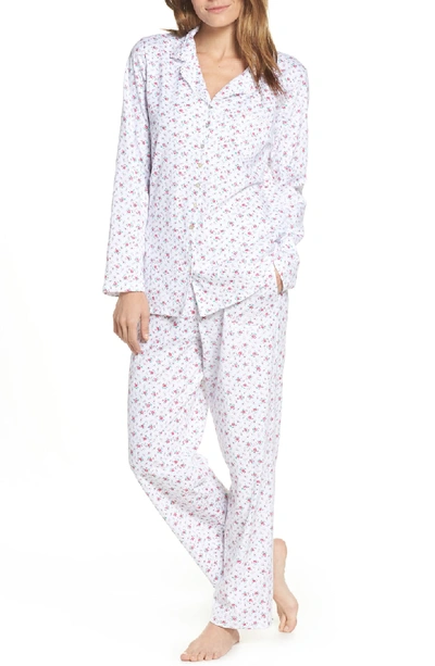 Shop Eileen West Knit Pajamas In White Rosebud