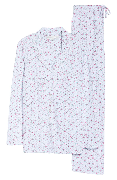 Shop Eileen West Knit Pajamas In White Rosebud