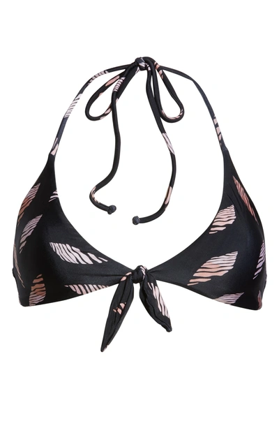 Shop Vix Swimwear Seychelles Retro Bikini Top In Black