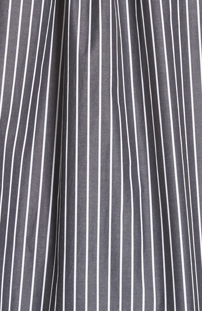 Shop Marc Jacobs Vertical Stripe Drop Shoulder Dress In Black/ White