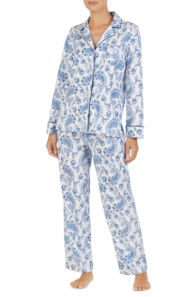 Shop Lauren Ralph Lauren Paisley Pajamas In White/ Print