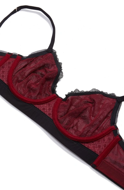 Shop Addiction Nouvelle Lingerie Night At The Opera Demi Bra In Black/ Red