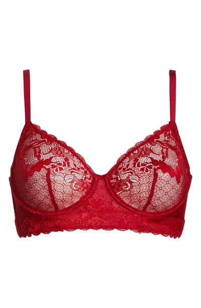 Addiction Nouvelle Lingerie Too Hot To Handle Demi Bra In Red | ModeSens