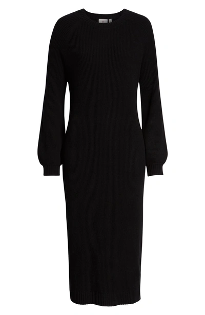 Shop Ag Quaid Knit Sweater Dress In True Black