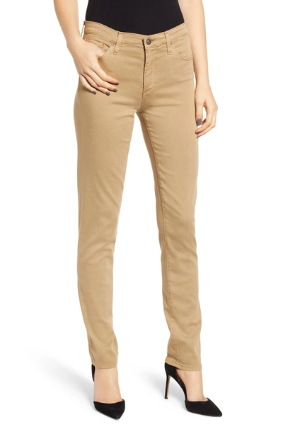 Shop Ag 'the Prima' Cigarette Leg Skinny Jeans In Sulfur Toasted Almond