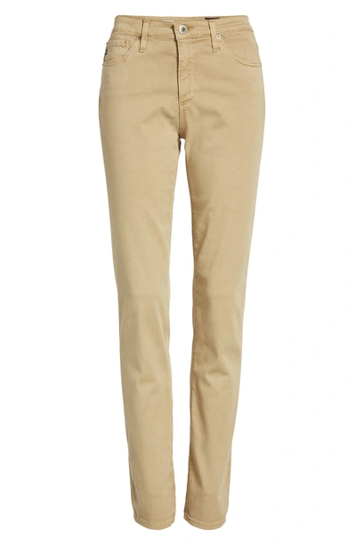 Shop Ag 'the Prima' Cigarette Leg Skinny Jeans In Sulfur Toasted Almond