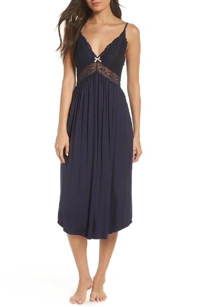 Shop Eberjey 'colette' Nightgown In Northern Lights