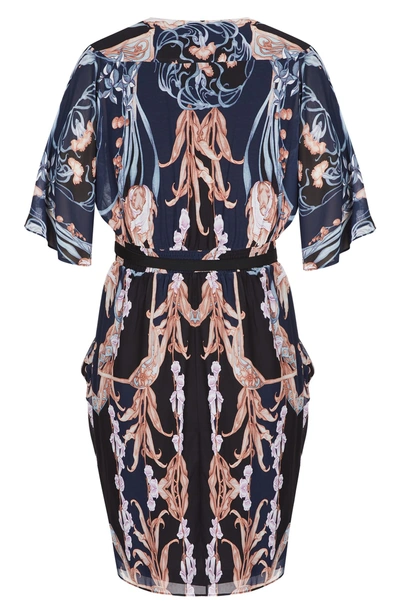 Shop City Chic Deco Print Belted Dress In Luxe Deco