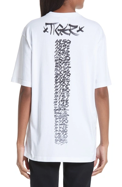 Vetements Chinese Zodiac Tee In White/ Tiger | ModeSens