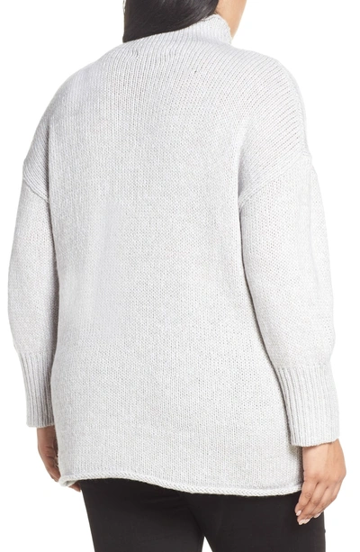 Shop Sanctuary Supersized Curl Up Sweater In Heather Sterling
