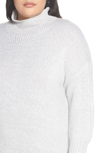 Shop Sanctuary Supersized Curl Up Sweater In Heather Sterling