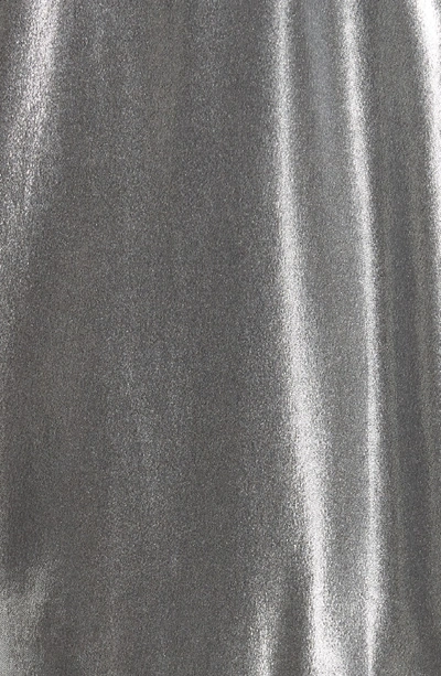 Shop Rag & Bone Sloane Metallic Track Jacket In Silver/ Black