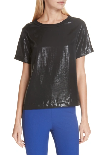 Shop Rag & Bone Sloane Metallic Tee In Black